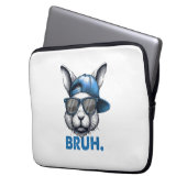 Bunny Face Bruh Meme Funny Sprichwort Bro Gruß Eas Laptopschutzhülle (Vorderseite Links)