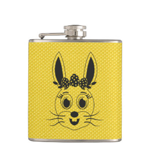 Bunny Face Girl-32885 Flachmann