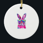 Bunny Face with Tie Dye Glasses Happy Easter Day M Keramik Ornament<br><div class="desc">Bunny Face with Tie Dye Glasses Happy Easter Day Men Boy Kid T-Shirt</div>