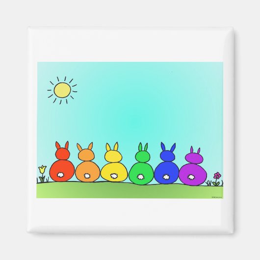Bunny Family Magnet (Vorne)