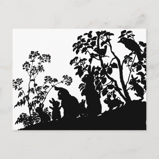 Bunny Family Postkarte (Vorderseite)