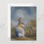 Bunny Feiertagspostkarte (Vorne/Hinten)