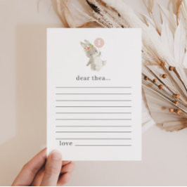 Bunny First Birthday Time Kapsel Notiz Karte