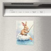 Bunny Fishing from a Cloud Magnet (In Situ (Geschirrspüler))