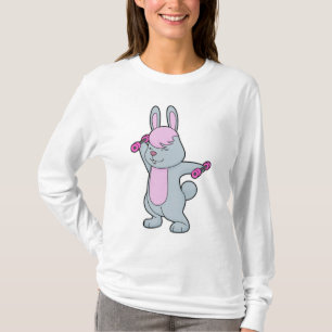 Bunny Fitness Dumbell T-Shirt