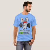 Bunny Fitness Gym Workout Installing Muscles boy T-Shirt (Vorne ganz)
