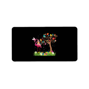 Bunny Flamingo Oster 2021   Niedliche Flamingo Lie Adressaufkleber