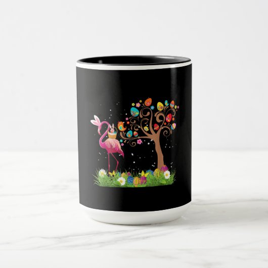 Bunny Flamingo Oster 2021 | Niedliche Flamingo Lie Tasse (Zentrum)