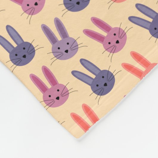 Bunny Fleece Blanket (Ecke)