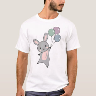 Bunny Fliegen Balloons über Niedlicher Tiere für K T-Shirt
