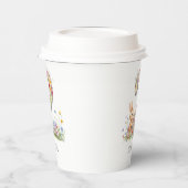 Bunny Floral 2nd Birthday Pappbecher (Links)