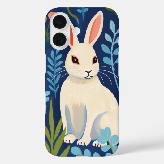 Bunny Floral Case-Mate iPhone Hülle (Rückseite)