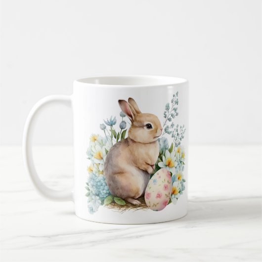 Bunny & Floral Egg Kaffeetasse (Links)