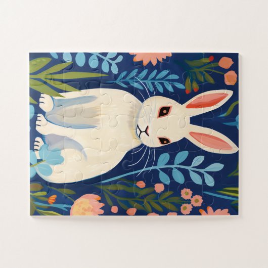 Bunny Floral Puzzle (Horizontal)