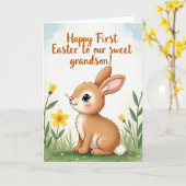Bunny Flower Easter Card Karte (Gelbe Blume)