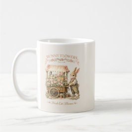 Bunny Flowers Vintage Bunny Art Kaffeetasse