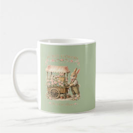 Bunny Flowers Vintage Bunny Art Kaffeetasse