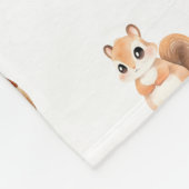 Bunny Forest Friends Niedliches Wald Fleecedecke (Ecke)