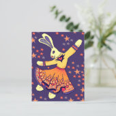 Bunny Freestyle Postkarte (Stehend Vorderseite)