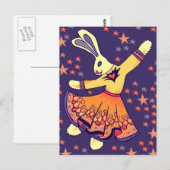 Bunny Freestyle Postkarte (Vorne/Hinten)
