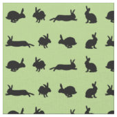 Bunny Frenzy Fabric (Light Green) Stoff (Nahaufnahme)