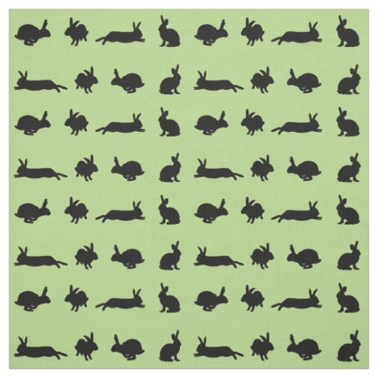 Bunny Frenzy Fabric (Light Green) Stoff (Muster)