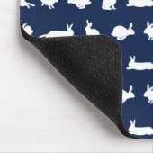 Bunny Frenzy Mousemat (Marine) Mousepad (Ecke)