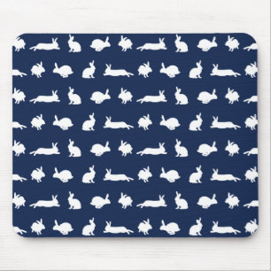 Bunny Frenzy Mousemat (Marine) Mousepad