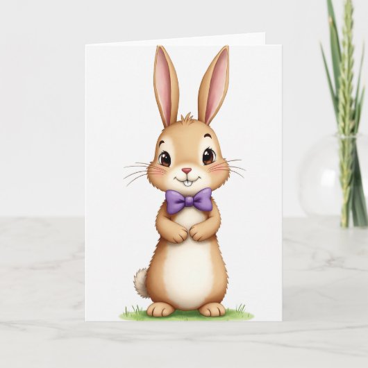 Bunny Friend Greeting Card Karte (Vorderseite)