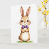 Bunny Friend Greeting Card Karte (Gelbe Blume)