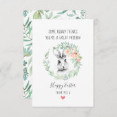 Bunny Friend Kids Osterkarten Begleitkarte (Vorne/Hinten)