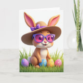 Bunny Friend Springtime Card Karte (Vorderseite)