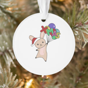 Bunny Frohe Weihnachten Winter Tiere Rabbit Ornament
