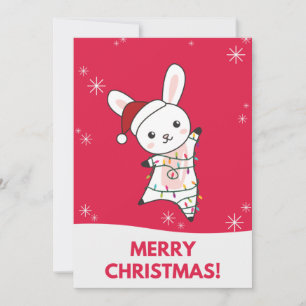 Bunny frohe Weihnachten Winter Tiere Rabbits Holid