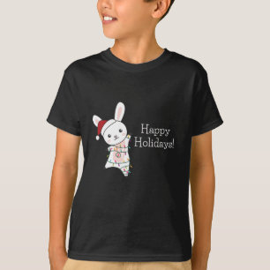 Bunny frohe Weihnachten Winter Tiere Rabbits T-Shirt