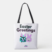 Bunny Fuzzies All-Over-Print Tote Bag Tasche (Rückseite)