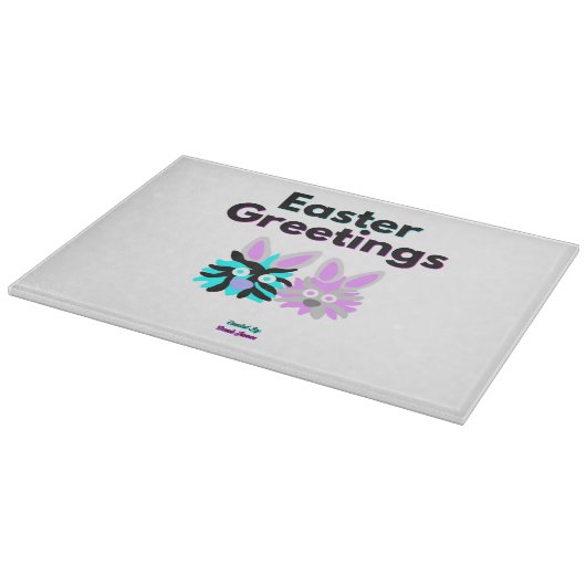 Bunny Fuzzies Glass Cutting Board Schneidebrett (Ecke)