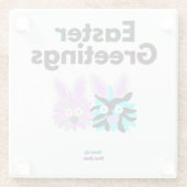 Bunny Fuzzies Glass Untersetzer (Rückseite)