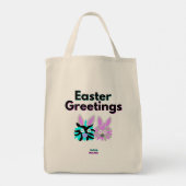 Bunny Fuzzies Grocero Tragetasche (Rückseite)