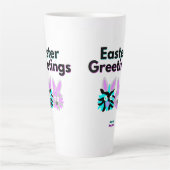 Bunny Fuzzies Große Latte Tasse (Vorderseite)