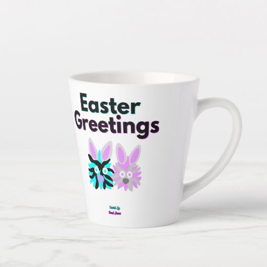 Bunny Fuzzies Kleine Latte Tasse (Rechts)