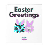 Bunny Fuzzies Notepad Notizblock (Vorderseite)