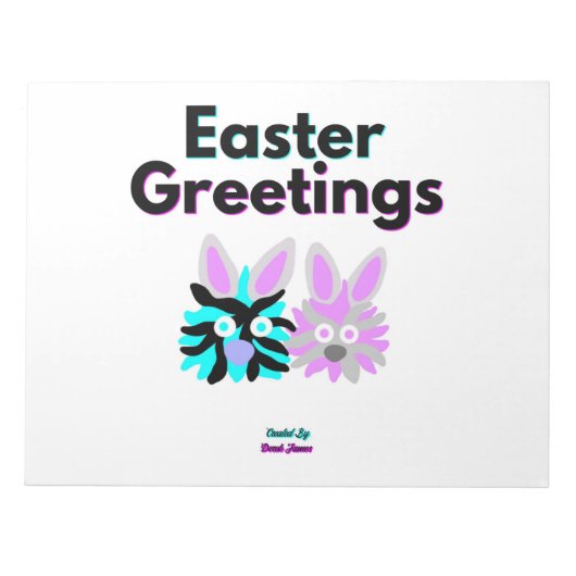 Bunny Fuzzies Notepad Notizblock (Vorderseite)