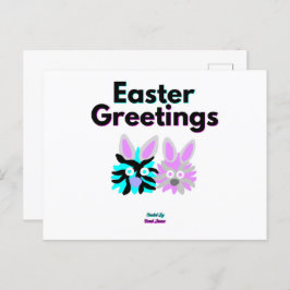 Bunny Fuzzies Postcard Postkarte