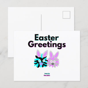 Bunny Fuzzies Postcard Postkarte