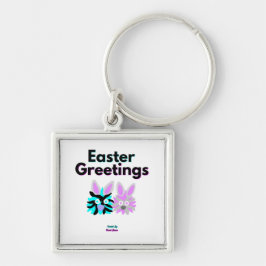 Bunny Fuzzies Premium Square Schlüsselanhänger