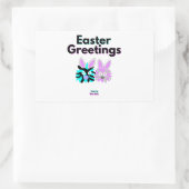 Bunny Fuzzies Rectangle Sticker (Tasche)