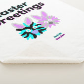 Bunny Fuzzies Small Sherpa Blanket Sherpadecke (3/4)