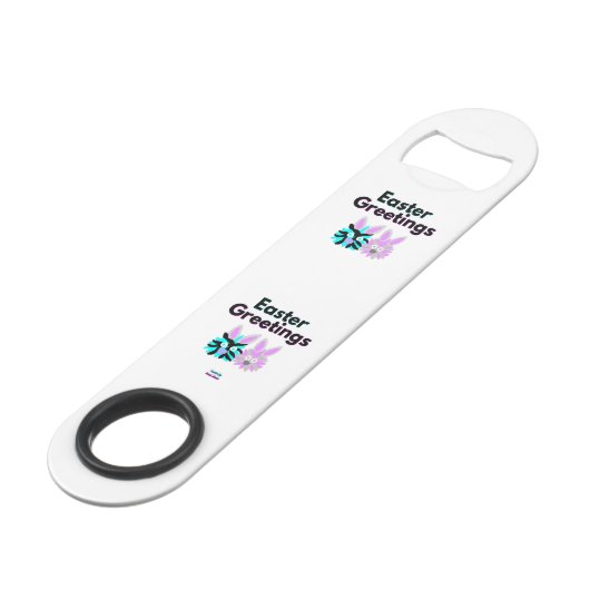 Bunny Fuzzies Speed Flaschenöffner (Vorderseite Schrägansicht)