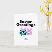 Bunny Fuzzies Vertical Small Grußkarte Karte (Gelbe Blume)